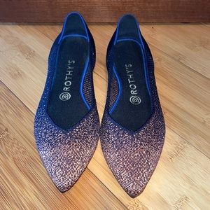 Rothy’s Midnight Metallic Points  - Size 9 EUC